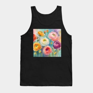 Springtime Garden Buttercups Garden Tank Top